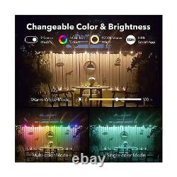 HBN 96ft Outdoor String Lights, Patio Lights Smart LED RGBW Color Changing St
