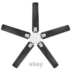 HD Greenhaven 60 in. White Color Changing LED Brushed Nickel Smart Ceiling Fan