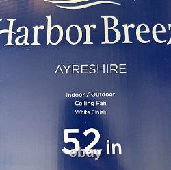 Harbor Breeze Ayreshire 52 White Color-Changing LED Indoor/Outdoor Ceiling Fan