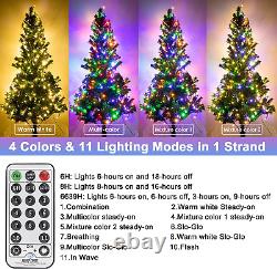 Haynery 300 LED Color Changing Christmas String Lights Outdoor Indoor with Remot