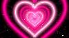 Heart Tunnel Pink Heart Background Neon Heart Background Video Loop 3 Hours 4k