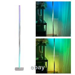 Helix Color Changing LED Corner Floor Lamp Standing Light Bedroom US Plug