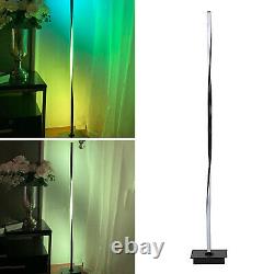 Helix RGB LED Corner Floor Lamp Pole Light Color Changing Lighting US Plug