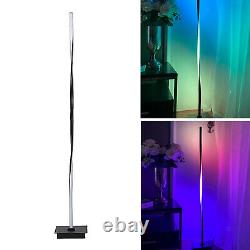 Helix RGB LED Corner Floor Lamp Pole Light Color Changing Lighting US Plug