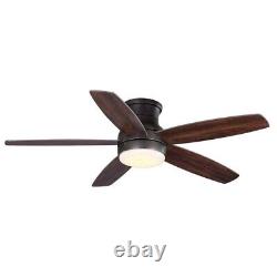 Home Decorators Ashby Park 52 in. Color Changing LED Bronze Ceiling Fan