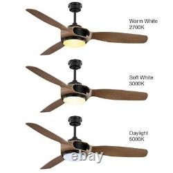 Home Decorators Sedgewood 60 in. White Color Changing LED Matte Black Ceiling Fan