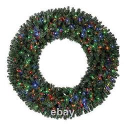 Home Heritage 60 Color Changing LED Christmas Wreath with Remote (Open Box)