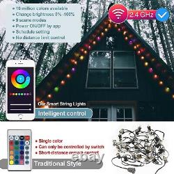 IMagic Outdoor String Lights 98 Ft 30 LED Bulbs IP65 Waterproof App Control