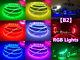 IP68 Double Row Blue-tooth 15.5 RGB Color Changing LED Wheel Lights 4PCS SET