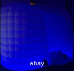 Inflatable Igloo Photo Booth Playhouse Color Changing LED Lights Included
