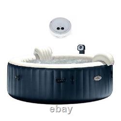 Intex PureSpa Inflatable Bubble Jets 6 Person Hot Tub and Battery LED Light