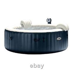 Intex PureSpa Inflatable Bubble Jets 6 Person Hot Tub and Battery LED Light