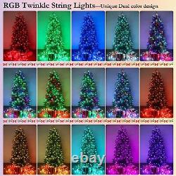 Joomer Color Changing String Lights, 180FT 500 LED RGB LED String Lights Outdo