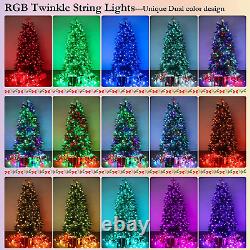 Joomer Color Changing String Lights, 180Ft 500 LED RGB LED String Lights Outdoor
