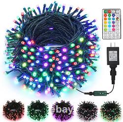 Joomer Color Changing String Lights, 180Ft 500 LED RGB LED String Lights Outdoor