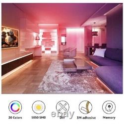 LE LED Strip Lights, 16.4ft RGB 5050 LED Strips with Remote Controller