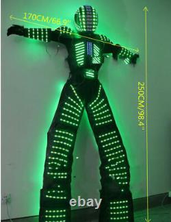 LED 7 Color Change Robot Clothing Costume Suit Illuminated for Dance Show Party