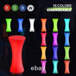LED Bar Table Color Changing Light-Up Table, Bar Stool Table. Waterproof