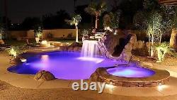 LED Color Changing Wall Mount Pool Light With Remote 75ft Cable 12V 60W 75ft Cable