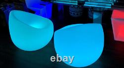 LED Color Light Up Furniture Chair Bar Stool Tray Pub Perfect Condition Wireless