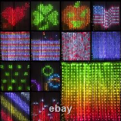 LED Curtain Lights Color Changing, Smart RGB Window String Lights, Rainbow Curta