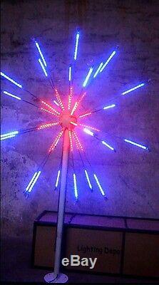 LED Fireworks Light Christmas Light 27 Branches 6.5ft 4 Colors Changing Outdoors