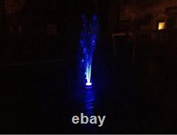 LED Floating Water Fountain with RGB Color Changing LED light ring & water pump