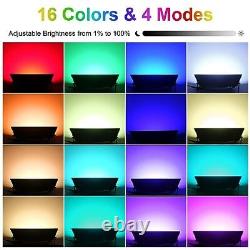 LED Flood Lights RGB Lights 1000W Equivalent 10000 LM, Outdoor Color Changing