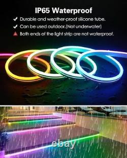 LED Neon Rope Light RGB Room Decor Flexible LED Pixels Strip Light 24V Outdoor