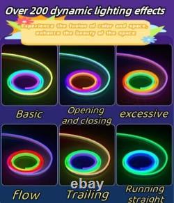 LED Neon Rope Light RGB Room Decor Flexible LED Pixels Strip Light 24V Outdoor