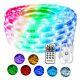 LED RGB Rope Lights Outdoor SURNIE 50ft 110V Flat Flexible Color Changing