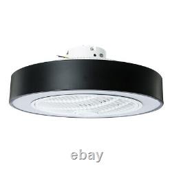 LED Round Ceiling Fan Light 22.6 Modern 3 Color Change Lamp Remote Control