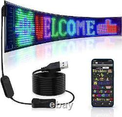 LED Sign Matrix Pixel Panel RGB water proof Programmable Bluetooth App USB 5050
