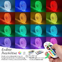 LED Strip Lights, 100 Ft SMD 5050, Waterproof Color Changing Permanent Outdoor F