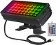 LED Wall Washer Lights RGBW 5000K Color Changing with RF Remote, Dimmable 144W W