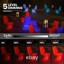 LED Waterproof Dining Chair 16 Color Changing Color Party Seat with? Remote Control