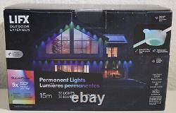 LIFX Permanent Outdoor Lights 30 LED Eave Lights 50ft 2700 Lumen NEW SEALED