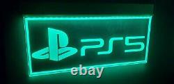 Large PlayStation 5 LED Sign Neon Light Color Changing GAME ROOM PS5 NINTENDO