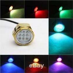 Led Drain Boat Plug Lamp WiFi Controlled Color Changing Fishing Underwater Light