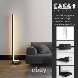 Led Floor Lamp Modern Dimmable 3-Colors light WithRemote Control 3000K-4500K-6000K