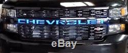 Led Light Up Chevy Grill Kit 2019 2020 Silverado Emblem Color Changing Chevrolet