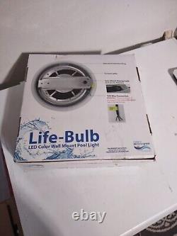 Life-Bulb LED Color Changing Wall Mount Pool Light With Remote 75ft Cable 12V 60W
