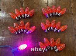 Lot 200 Minleon / HLS LED Christmas C7 Bulbs Pink Blue Red Green Orange Purple