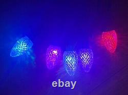 Lot 200 Minleon / HLS LED Christmas C7 Bulbs Pink Blue Red Green Orange Purple