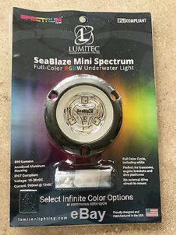 Lumitec SeaBlaze MINI Spectrum Boat Underwater Light LED COLOR CHANGING 101436