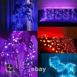 MWYYYJ Color Changing 768 LED Cluster Christmas Lights RGB Outdoor Indoor String