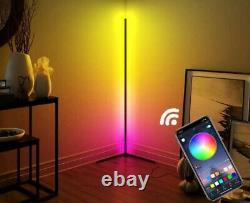 Modern Corner LED Floor Lamp Color Changing & Dimmable App Controlled