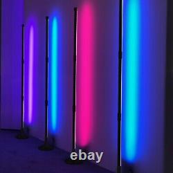 Modern RGB Lamp LED Corner Floor Lamp Light Strip for Living Room With Remote