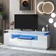 Modern, Stylish Functional TV stand with Color Changing LED Lights, Universal