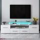 Modern, Stylish Functional TV stand with Color Changing LED Lights, Universal